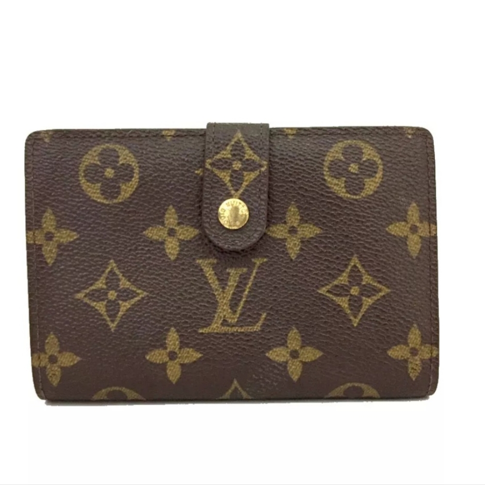 LOUIS VUITTON Kisslock Monogram Portomonent Vie Vienova Wallet